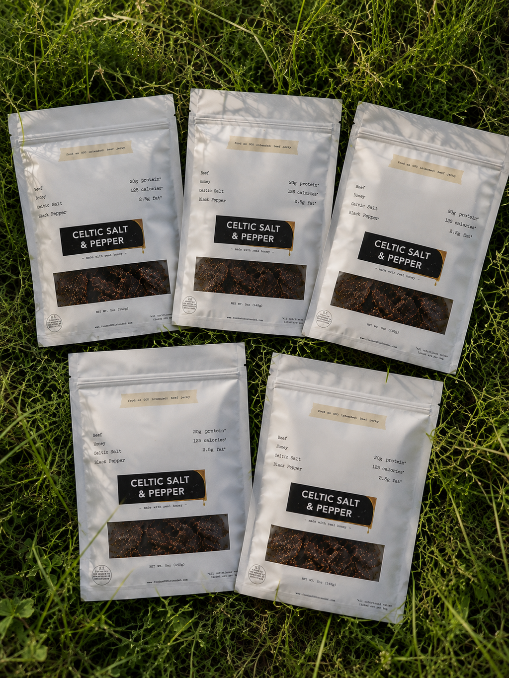 5-pack Celtic Salt & Pepper Beef Jerky