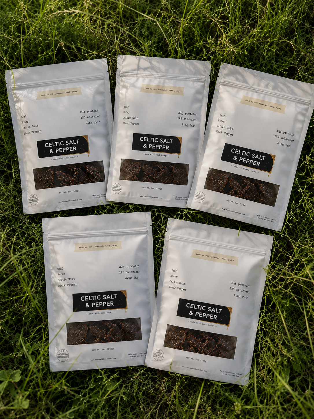 5-pack Celtic Salt & Pepper Beef Jerky